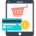 Mobile Shopping Digital Payment Ecommerce Icon