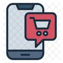 Mobile Shopping Phone Store Icon
