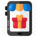 Mobile Shopping Eshopping Mcommerce Icon