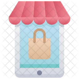 Mobile Shopping  Icon