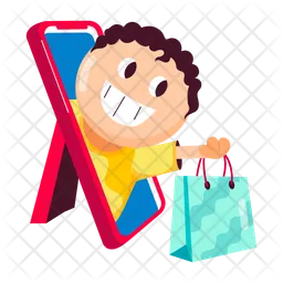 Mobile Shopping  Icon