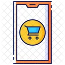 Mobile Shopping Transaction Icon