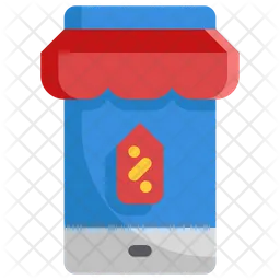 Mobile Shopping  Icon