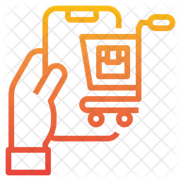 Mobile Shopping Icon Of Gradient Style Available In Svg Png Eps Ai Icon Fonts
