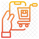 Mobile Shopping Online Cart Icon