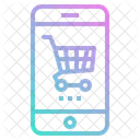 Mobile Online Shopping Icon