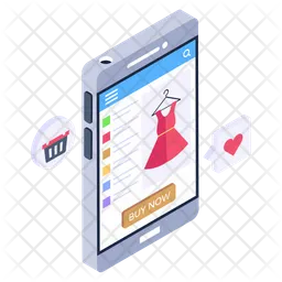 Mobile Shopping  Icon