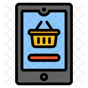 Mobile Shopping Ecommerce Shopping Icon