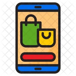 Mobile Shopping  Icon