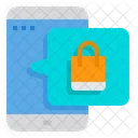 Mobile Shopping Online Shopping Shopping Bag Icon