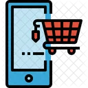 Mobile Shopping Retail Icon