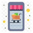 Mobile Shopping Online Shop Online Shopping Icon