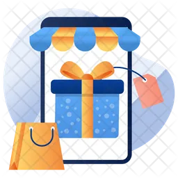 Mobile Shopping  Icon