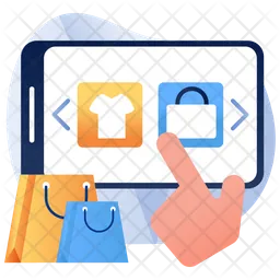 Mobile Shopping  Icon