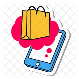 Mobile Shopping  Icon