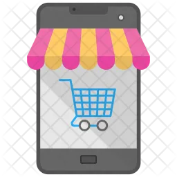 Mobile Shopping  Icon