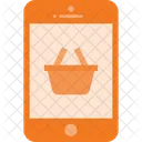 Mobile Shopping Basket Icon