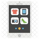 Mobile Shopping Ecommerce Online Shopping Icon