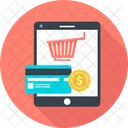 Mobile Shopping Digital Payment Ecommerce Icon
