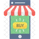 Mobile Shopping Shopping App Online Shopping Icon