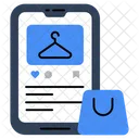 Mobile Shopping Shopping App Buy Online Icon