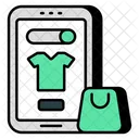 Mobile Shopping App Eshopping Ecommerce Icon