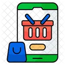 Mobile Shopping App Smartphone Shopping App Phone Shopping App Icon