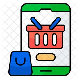 Mobile shopping app  Icon