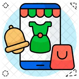 Mobile shopping app  Icon