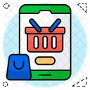 Mobile Shopping App Smartphone Shopping App Phone Shopping App Icon