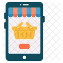 Mobile Shopping App  Symbol