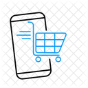 Mobile Shopping Cart Icon