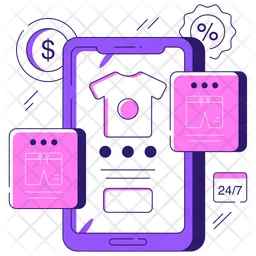 Mobile shopping  Icon