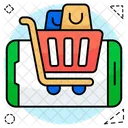 Mobile Shopping Smartphone Shopping Phone Shopping Icon