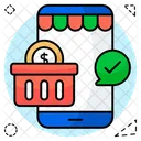 Mobile Shopping Smartphone Shopping Phone Shopping Icon