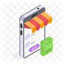 Mobile Shopping Store Icon