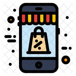 Mobile Shopping  Icon