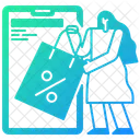 Mobile Shopping  Icon