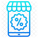 Mobile Shopping  Icon