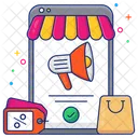 Mobile Shopping Promotion  Icon