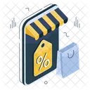 Shopping Discount Mobile Shopping Sale Shopping Bag Icon