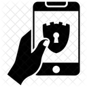 Mobile Sicherheit Mobiler Schutz Antivirensoftware Symbol