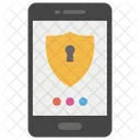 Mobile Sicherheit Mobiler Schutz Antivirensoftware Symbol