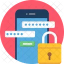 Mobile Sicherheit Datenschutz Mobile Security Icon