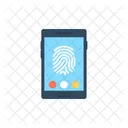 Mobil Sicherheit Fingerabdruck Icon