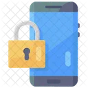 Sicheres Handy Mobile Sicherheit Telefonsicherheit Symbol