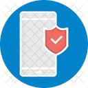 Mobile Sicherheit Antivirus App Datenschutz Symbol