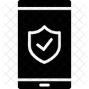 Mobile Sicherheit Antivirus App Datenschutz Symbol