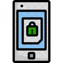 Mobile Sicherheit Mobiler Schutz Sicherheit Symbol