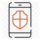 Mobile Sicherheit Mobiler Schutz Sicheres Handy Symbol